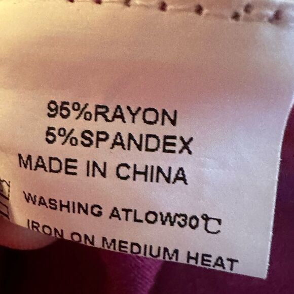 Boutique Burgundy Wine Red Cold Shoulder Tie Sleeves Dress /Tunic - Size Large. - Picture 8 of 8